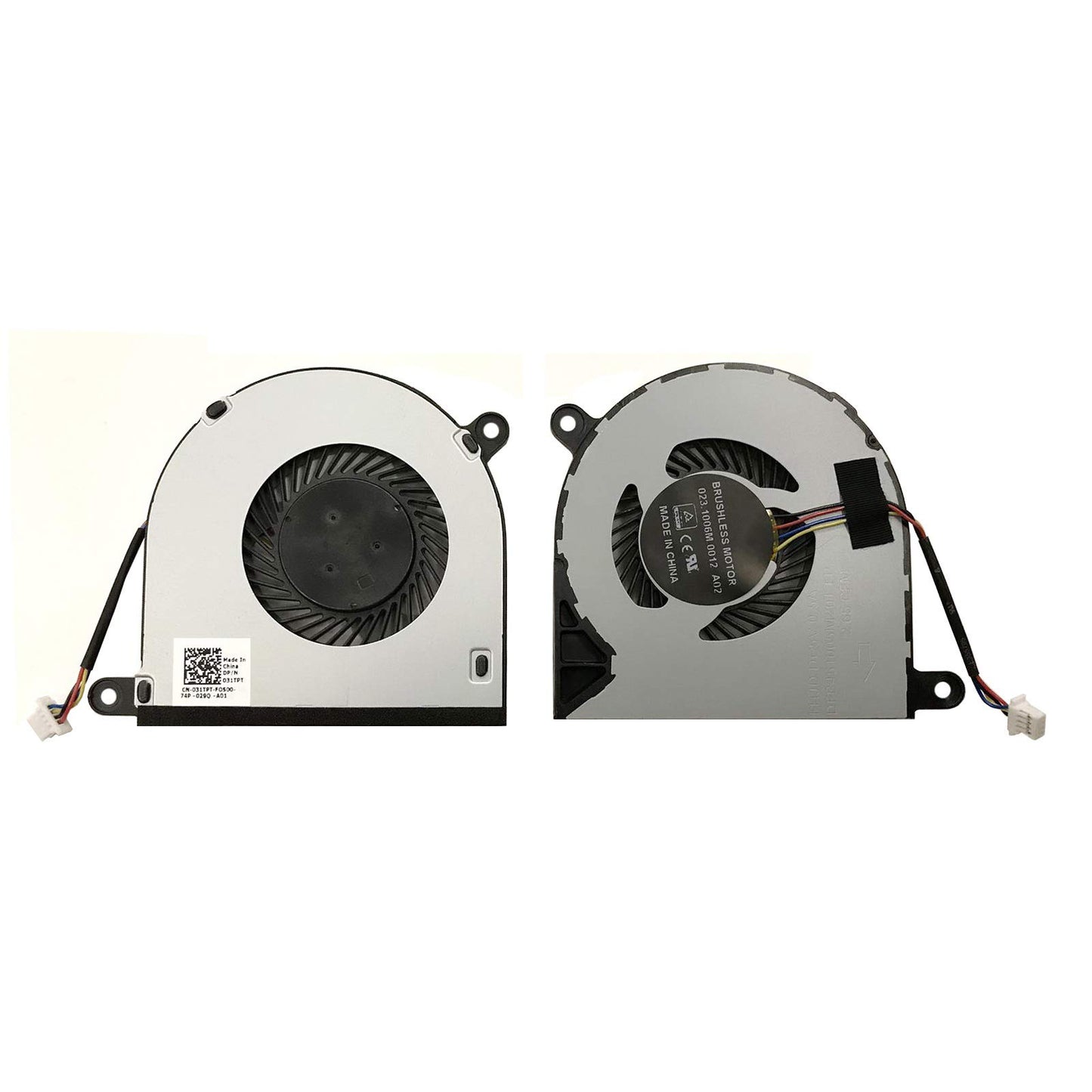 CPU Cooling Fan Replacement for Dell Inspiron 13 13.3" 5368 5378 5379 7375 7368 7378 P69G 15 15.6" 5568 5578 7569 7579 P58F 31TPT 031TPT CN-031TPT