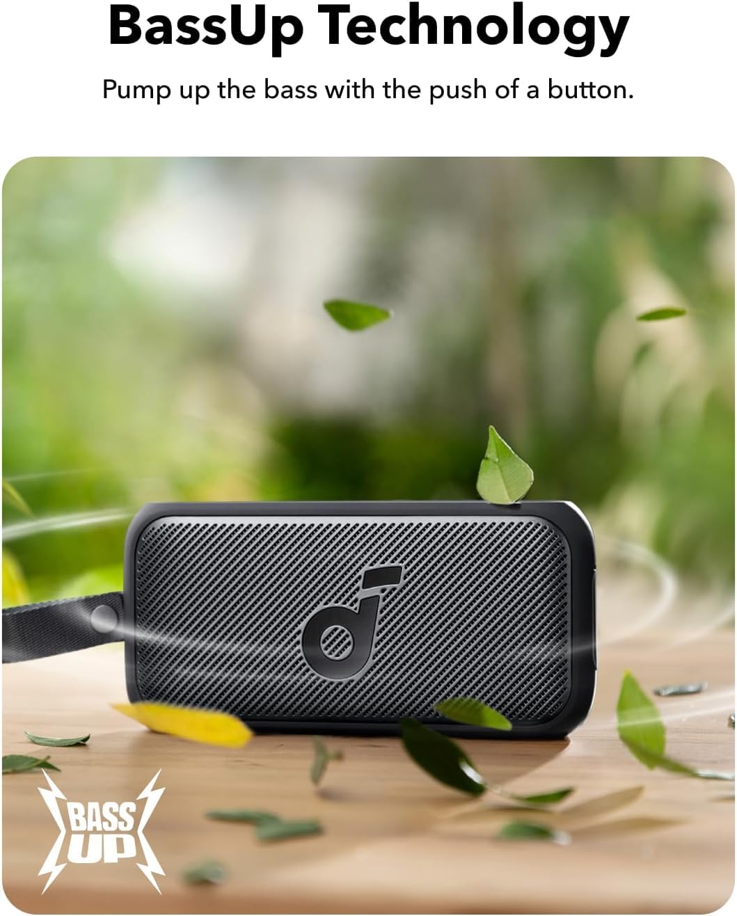 Soundcore Motion 300 by Anker, Bluetooth Speaker, Wireless Hi-Res Portable Speaker, IPX7 Waterproof, BassUp, Bluetooth 5.3, 30W Stereo Sound, 13H