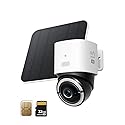 eufy Security 4G LTE Cam S330, 4K Cellular Wireless Security Camera, Pan and Tilt, Solar Powered, AI Human/Vehicle Tracking, with SIM Card and 32GB SD
