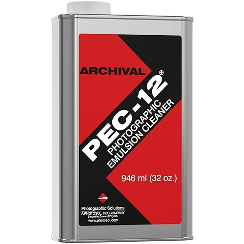PEC-12 Photographic Emulsion Cleaner - Remove Non-Water Based Stains, Grease & Ink from Emulsions and Bases - For Cleaning 35mm Film, Photo Negative