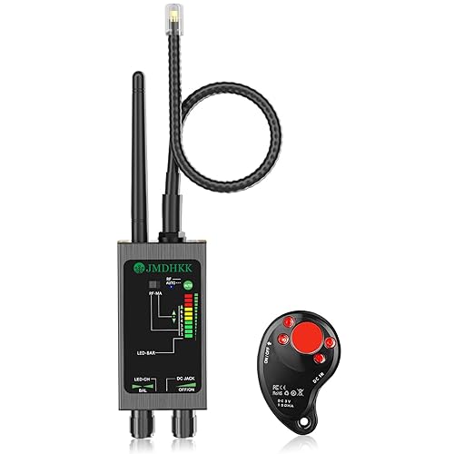 JMDHKK M8000 Hidden Camera Detector, Bug Detector,Camera Finder, Signal Detector for Hotels, Travels, Vehicles, Offices, Public Fitting Rooms (Black)