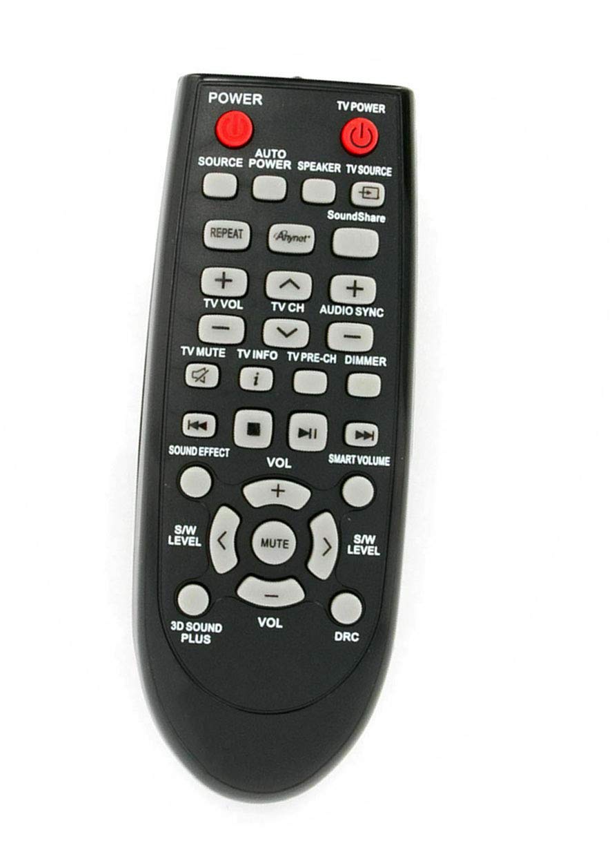 Replaced Remote Control Compatible for Samsung HW-D350 HW-D450/ZF HW-D551/XZ HW-E450ZAZZ01 HW-F350/ZA HW-F551/ZAZZ01 HW-FM35/ZA HW-H550ZA Home Theater