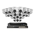 32-Channel NVR System with 4K (8MP) IP Dome Cameras with Listen-In Audio 24