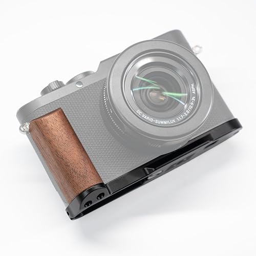 Iborrys L-Shaped Camera Handle ?Compatible with Leica D-LUX8 Camera ?Precious Vintage Solid Wood | Handcrafted by Experienced Artisans (Walnut)