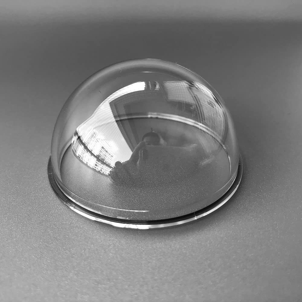 2 Inch Small Acrylic PC Clear Dome Glass Protective Cover Mini Security CCTV Camera Dome Housing Anti-Aging Transparent Shell 51.4x26.57mm