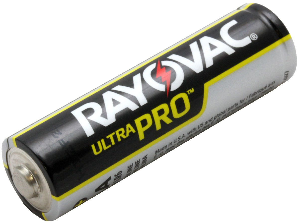 Ray-o-Vac Battery,AA,Alkaline,Package Quantity:24 per Pack