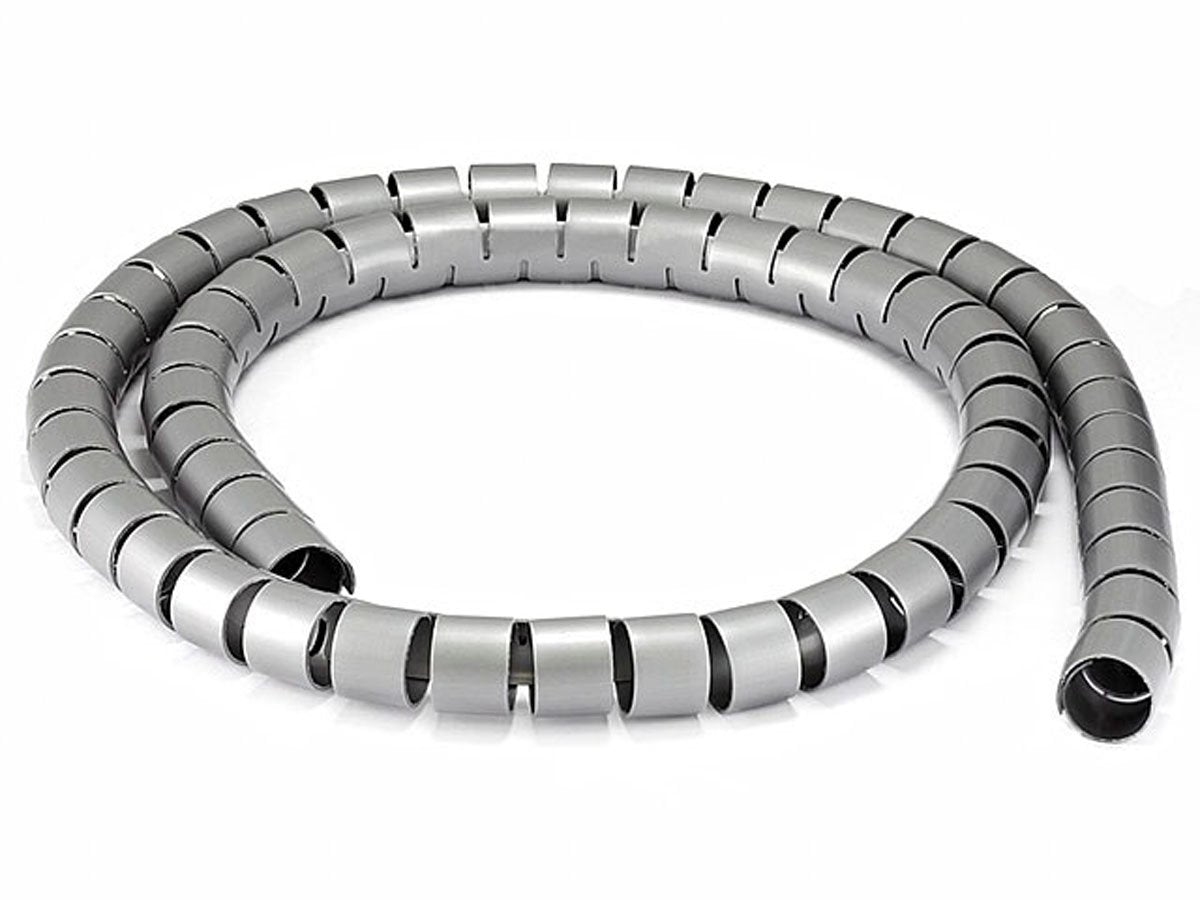 Monoprice 107029 30mm x 1.5m Spiral Wrap Bands, Gray