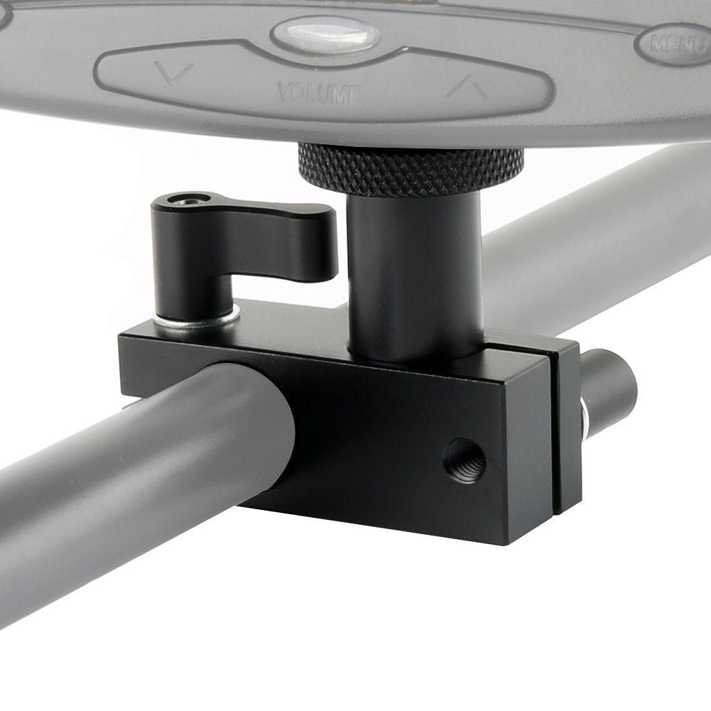 NICEYRIG 15mm Rail Block Rod Clamp Mount 90 Degree Angle for 15mm Rod DSLR Shoulder Rig