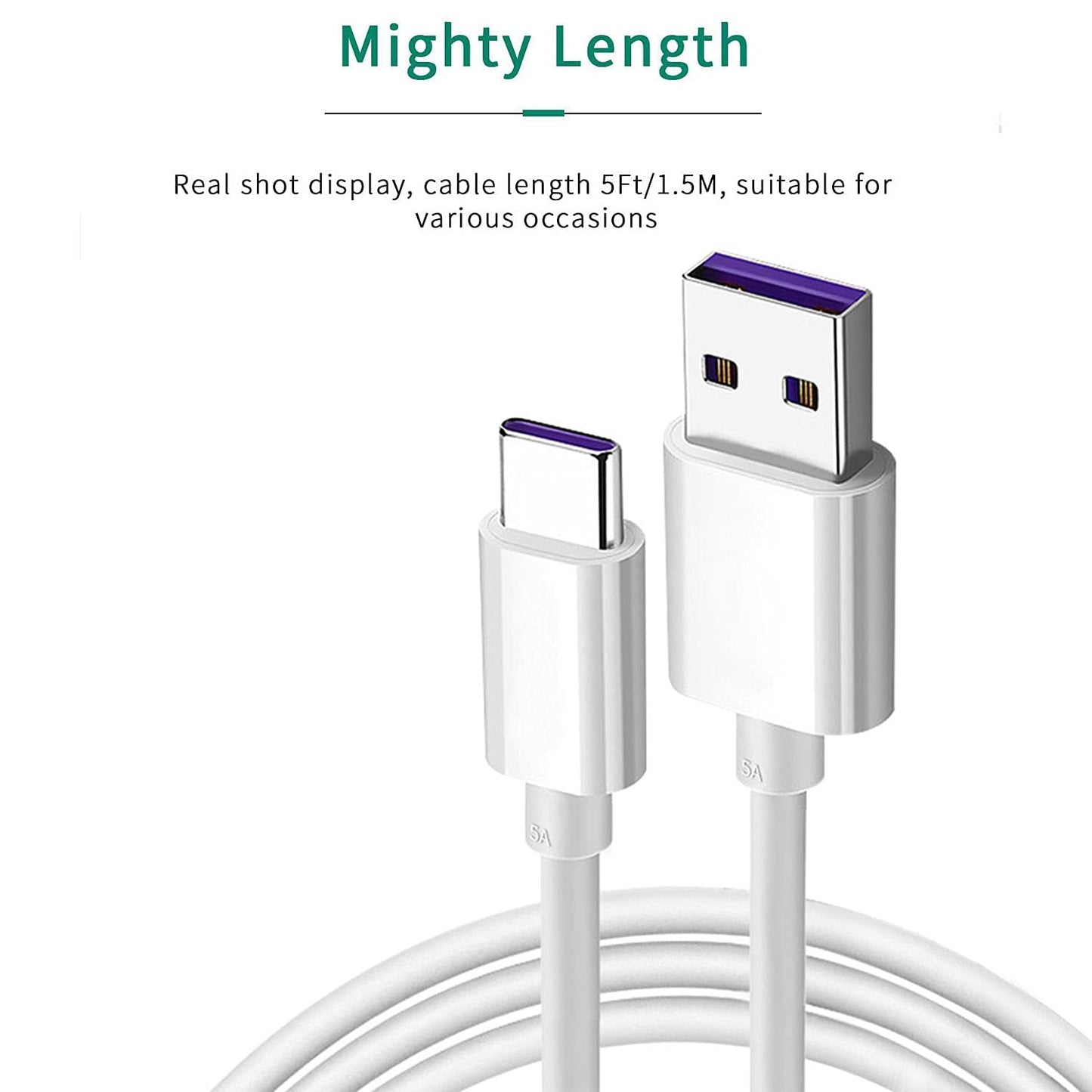 USB C Charger Cable for Samsung Galaxy Z Flip 7, 7FE, 6, 5, 4, 3, 2, Samsung Galaxy Z Fold 7, 6, 5, 4, 3, 2 Android Phone Car Power Charging Cord
