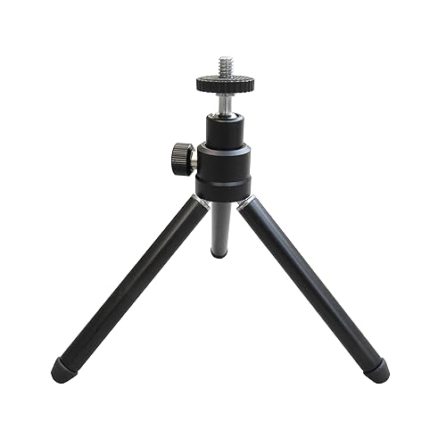 MEE Audio Lightweight Mini Tripod for Webcams and Small Cameras for Video Conference; Flexible, Portable, Compact Web Cam Desk Tabletop Travel Mount