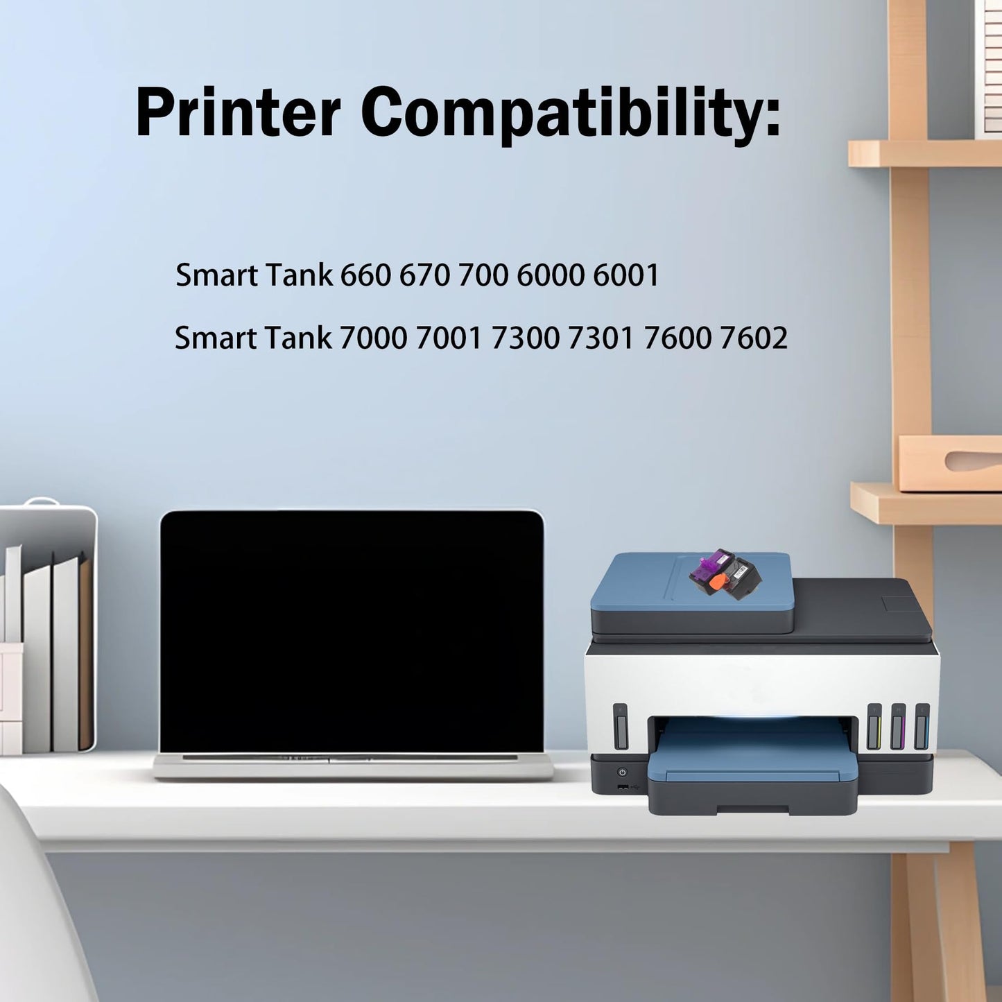 X4E75A 3YP17A PrintHead X4E75A 3YP17A Printe Head Combo Pack Use for HP Smart Tank 500 600 700 for HP Smart Tank 660 670 700 6000 6001 7000 7001 7300