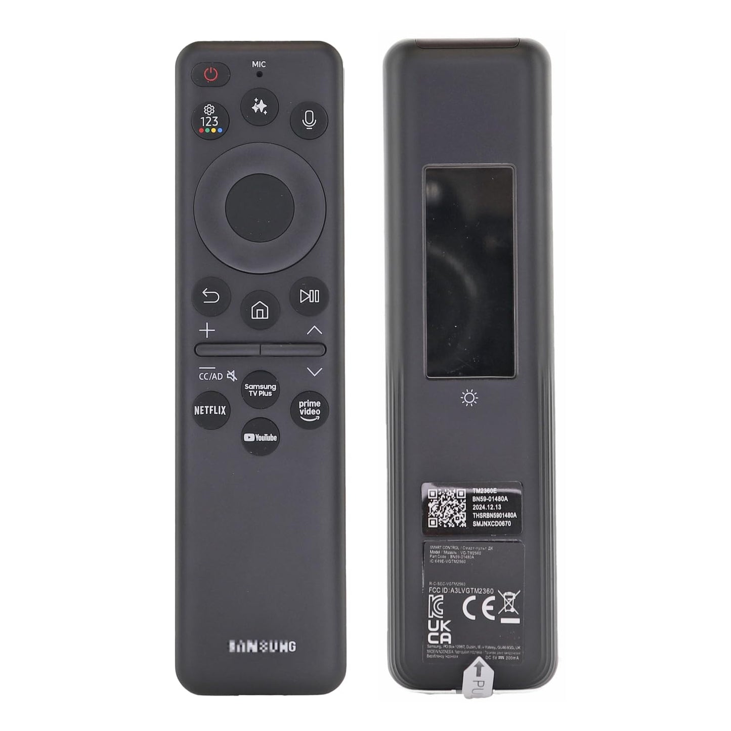 Dan's Originals BN59-01480A / TM2360E for Samsung TV Remote Control with AI, Voice and Pointer for 2025 TVs - Eco Solar Cell - Supplied