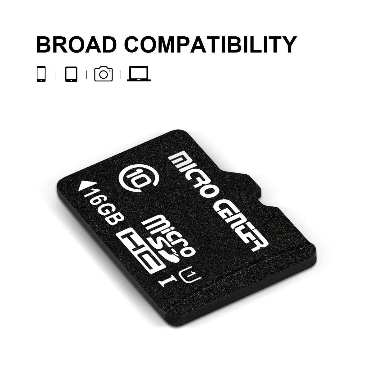 Micro Center 16GB Class 10 Micro SDHC Flash Memory Card 20 Pack with Adapter for Mobile Device Storage Phone, Tablet, Drone & Full HD Video Recording