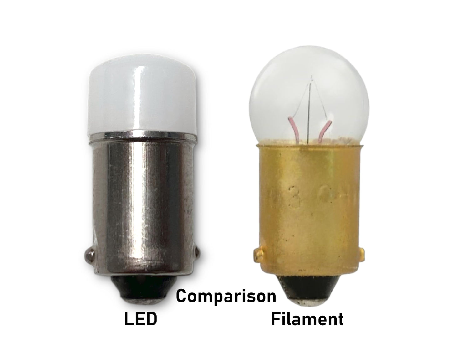 #53, 1895, 57, 182, 363 LED Flood Replacement Ba9s Base | Bulb Shape: G4-1/2 (2-Pack; Amber)
