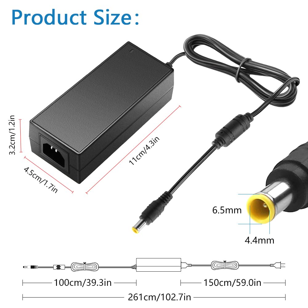 SHNITPWR 14V Power Cord for Samsung Monitor 14V 3A 2.5A 2.14A 1.78A 42W Power Supply AC DC Adapter for Samsung SyncMaster 15" 17" 18" 19" 20" 22" 23"…