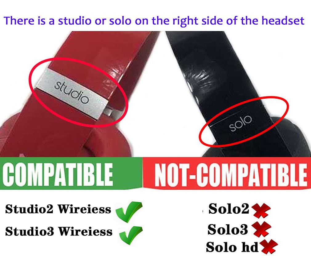 Studio 3 Headband Replacement Parts Accessories Repair Kit Compatible with Studio 3.0 / Studio 2.0 Wireless Top Headband