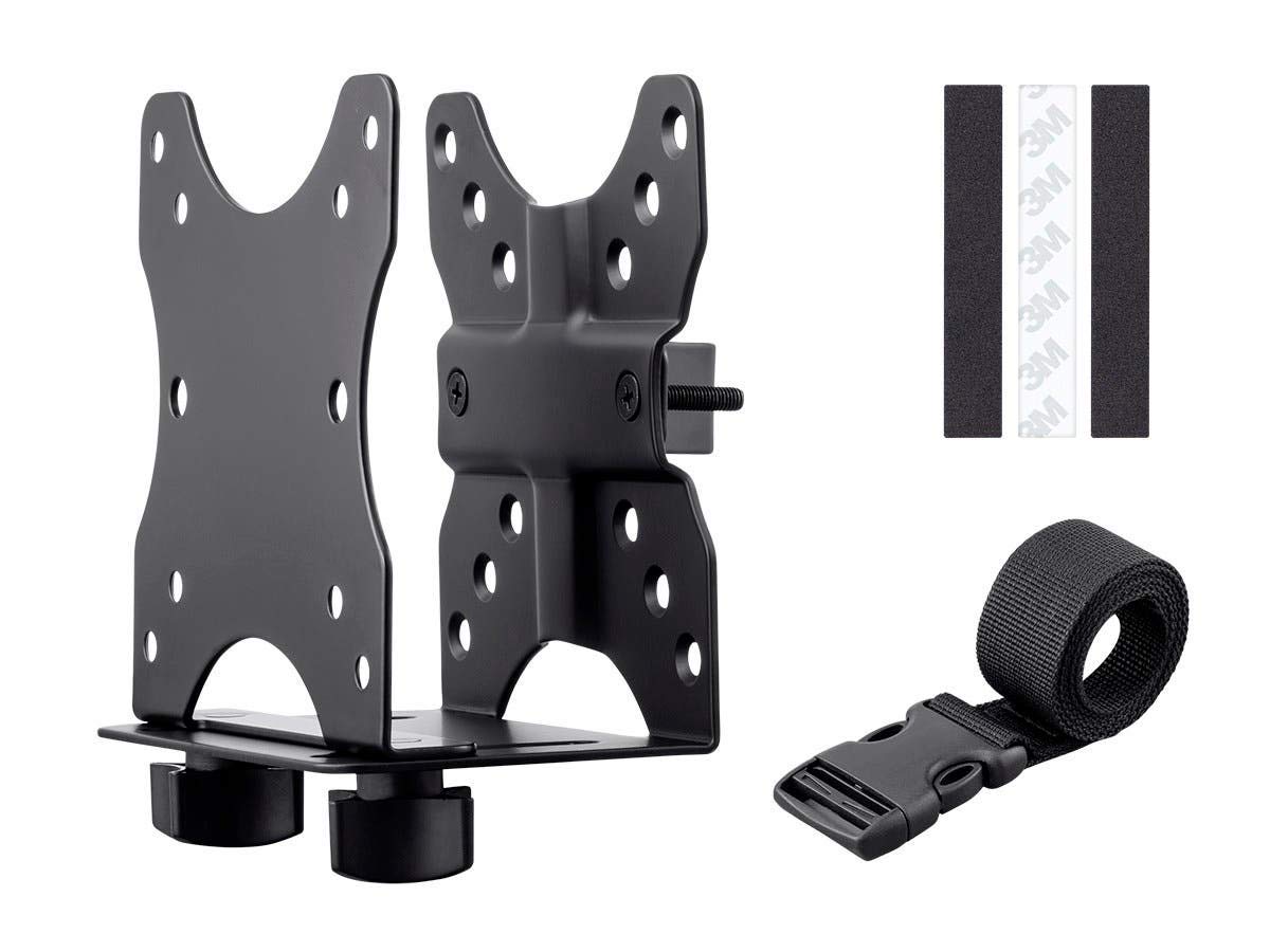 Monoprice Computer Case CPU Holder - Thin Client Mini PC Multi-Mount, Works with Mini PCs Up to 2.9 Inches Wide, Supports Up to 11 Pounds - Workstream