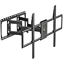 USX MOUNT Heavy Duty Full Motion TV Wall Mount for 60-120 Inch TVs, Holds 220lbs, 28" Extension Wall Bracket, Preassembled TV Mount for 65" 75" 85"