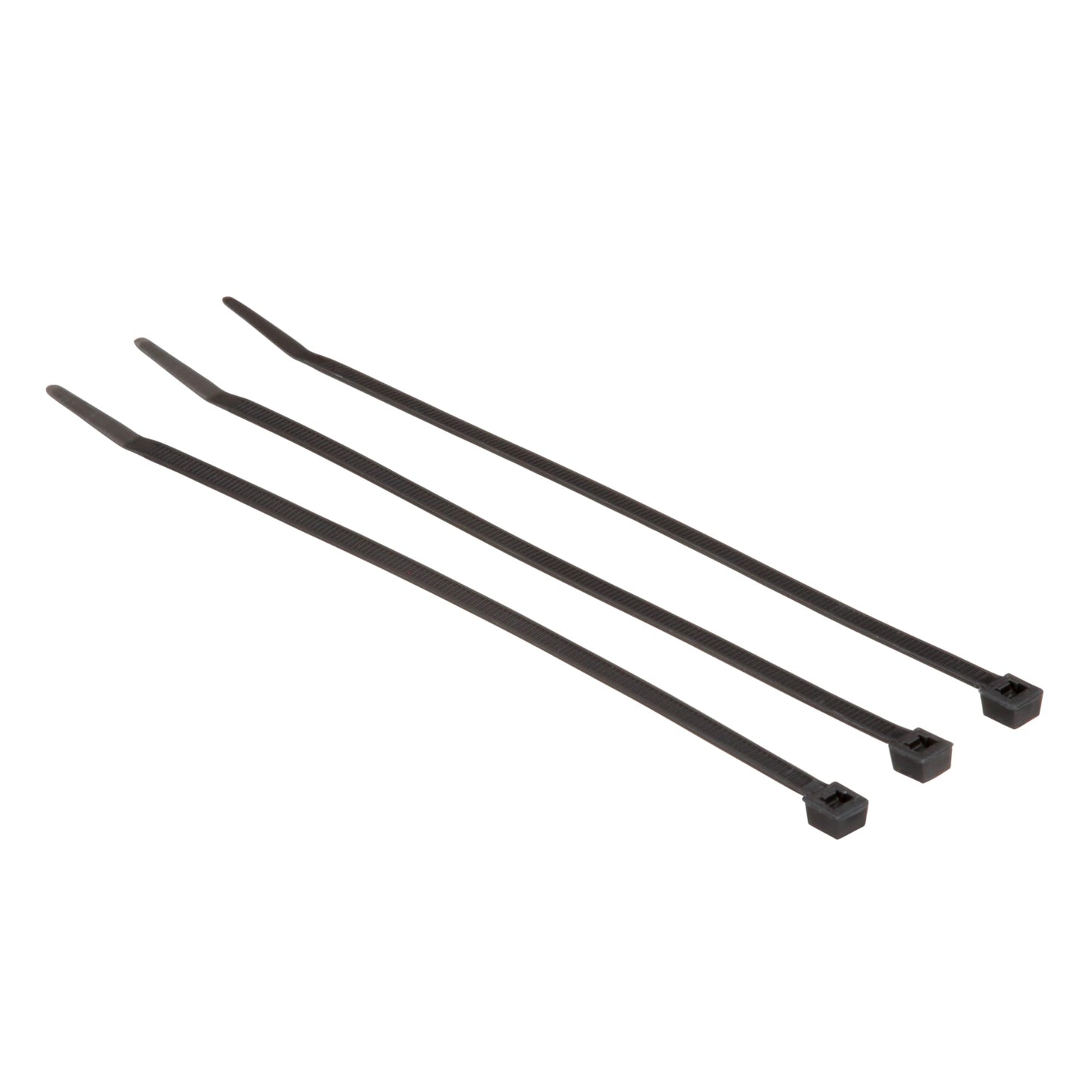 3M Cable Tie, Black, 50 lb Tensile Strength, 8", Black, Bag of 100 Pieces of Standard Nylon Cable Ties