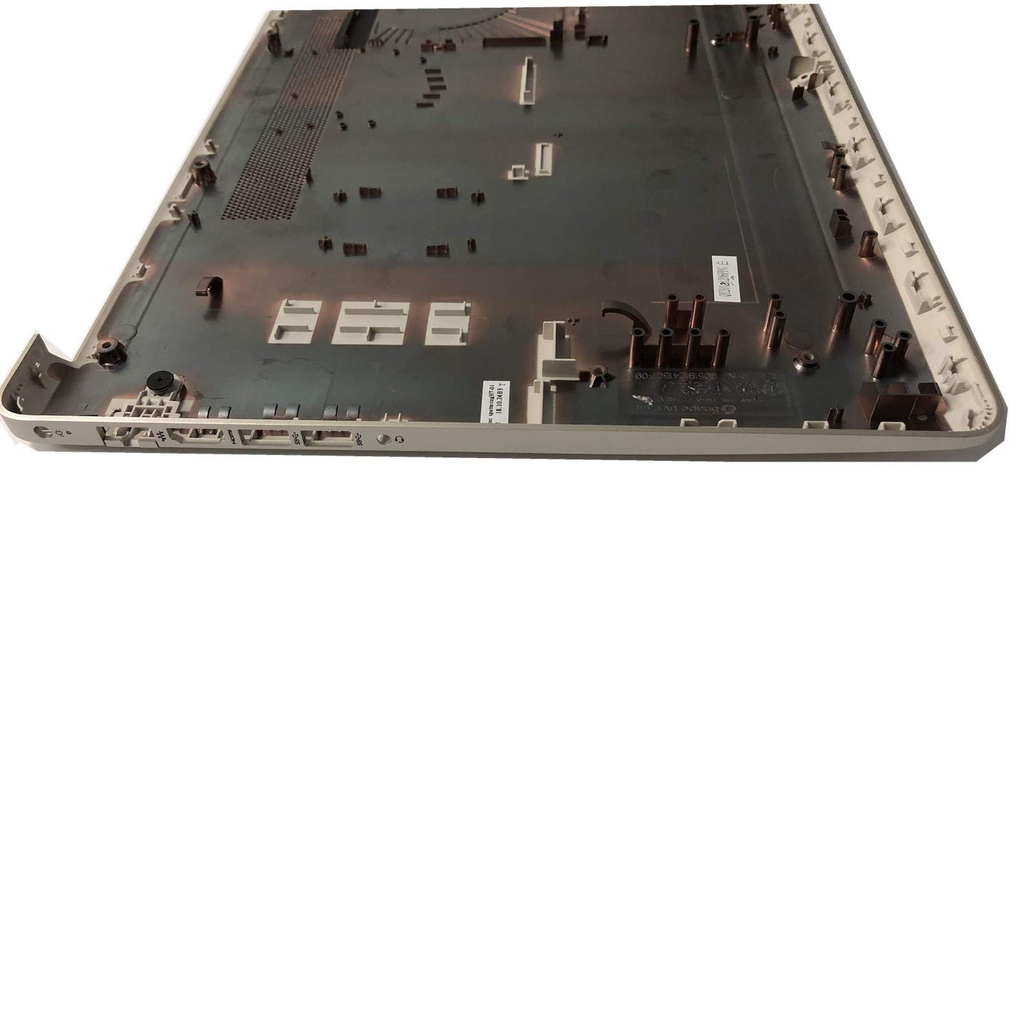 F-HONG Replacement for HP 17-BY/17T-BY/17-CA/17Z-CA/17-BY0007CY/17-BY006 17.3" Laptop Lower Base Bottom Case Cover Assembly, Aluminum, Pale Gold