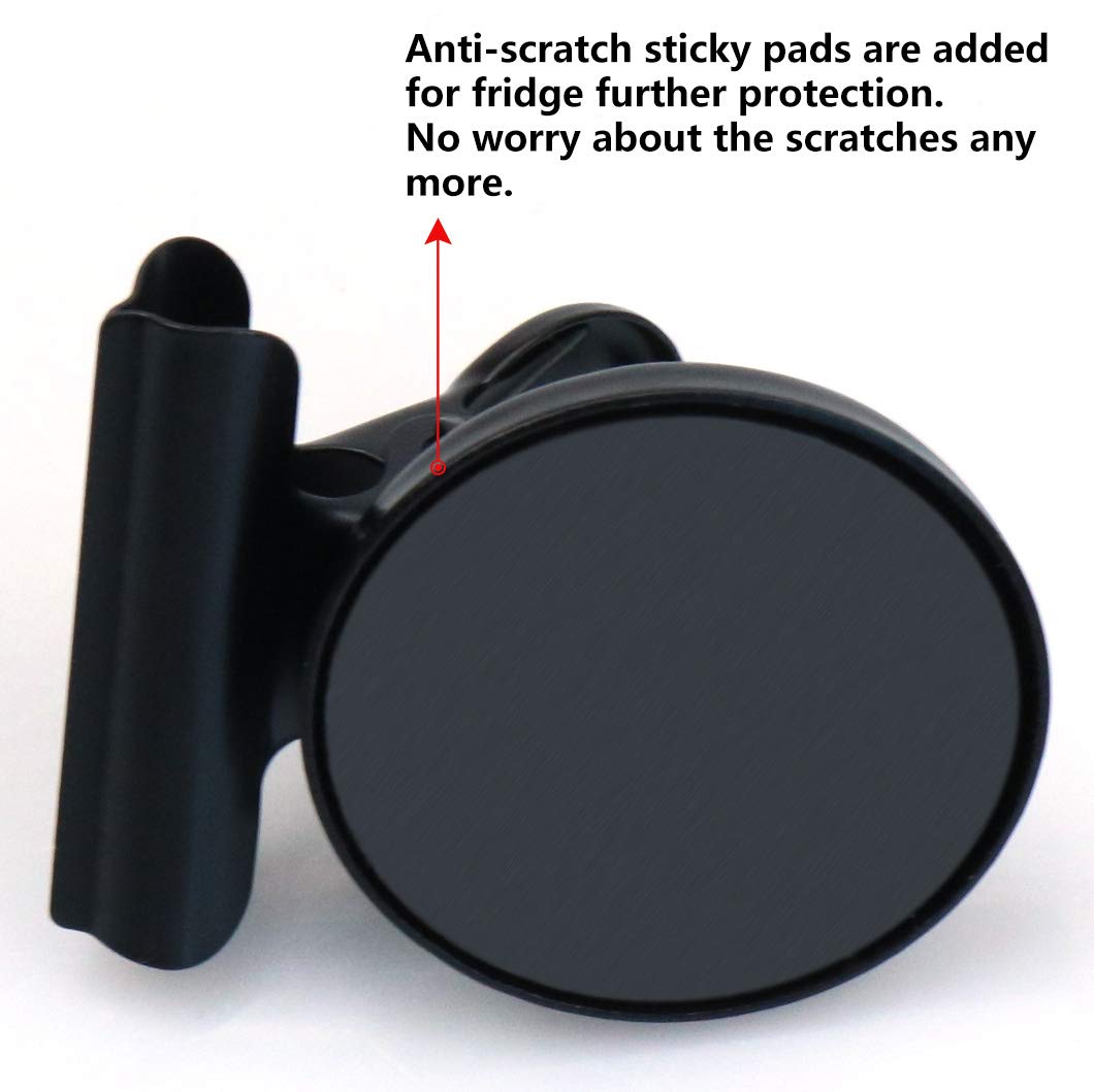 12-Pack Heavy-Duty Magnetic Clips – Fridge & Whiteboard Magnets for Notes, Lists, Photos, Home, Office & Classroom Use (Black)