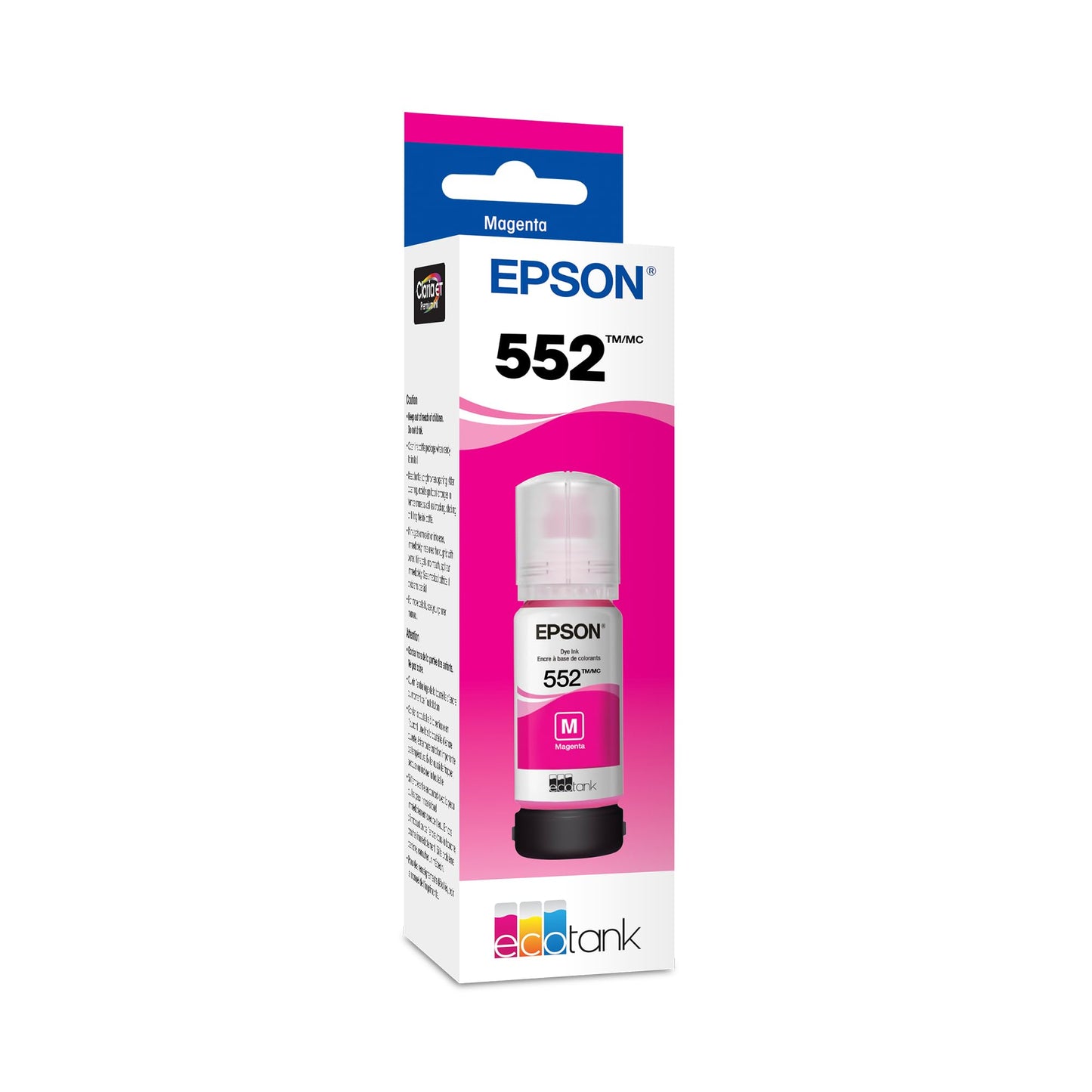 Epson 552 EcoTank Ink Ultra-high Capacity Bottle Magenta (T552320-S) Works with ET-8500, 8550