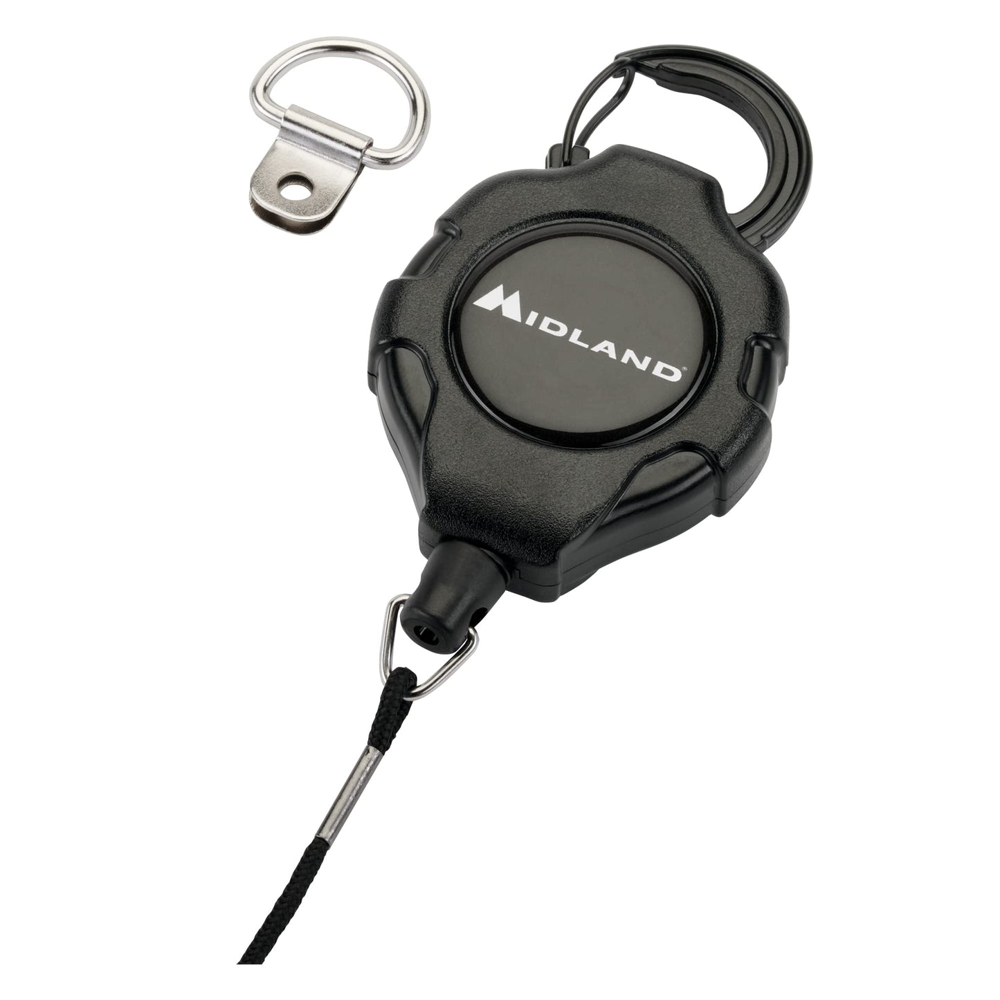 Midland - MXMCBK - Retractable Microphone Tether - Compatible with Midland MXT MicroMobiles & Microphones - 36” Kevlar Cord - 8” Nylon Attachment…