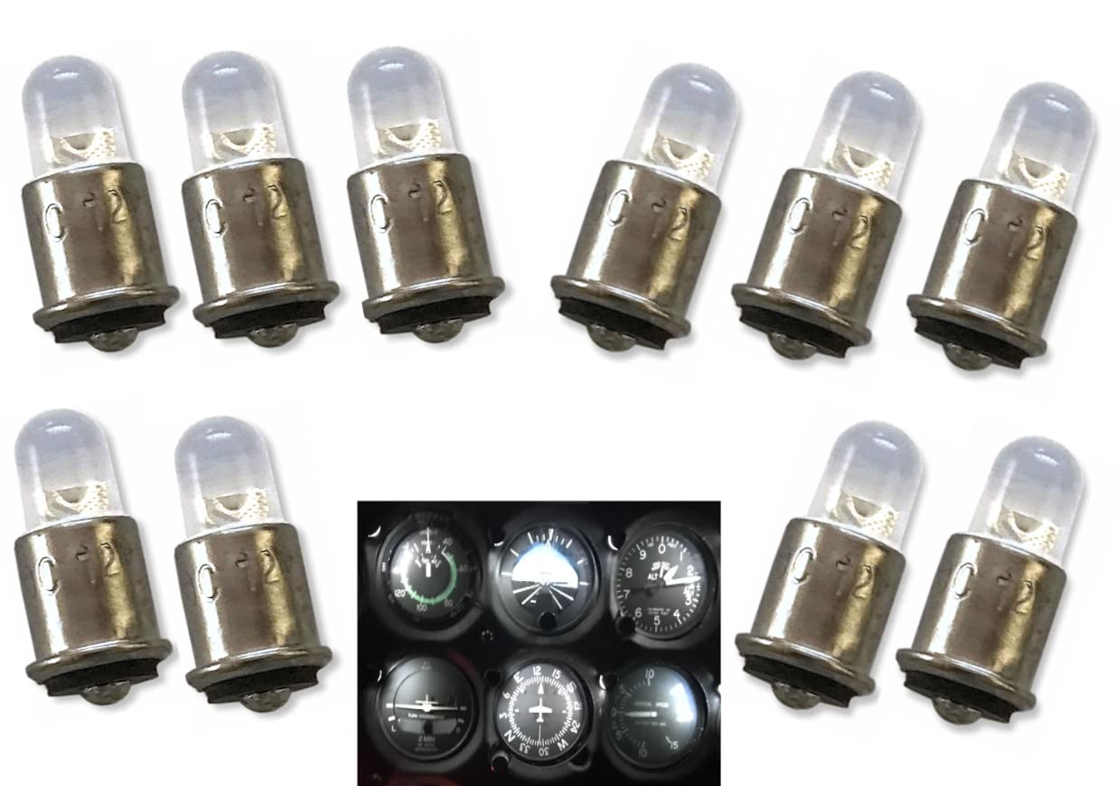 #327 LED Replacement Bulb | 28-Volt DC | Bi-Polar Contacts | Midget Flanged Base | Replaces Filament Bulb Numbers: 327, 387, 376, S3368-2