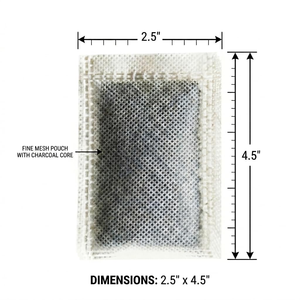 Green Piece Charcoal Air Filters compatible with iTouchless Trash Can, 4 Pk