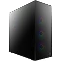 ARCTIC Xtender (Mirror Black) - PC Case, Mirrored Glass, 2 x 420 mm Radiator Support, Full Tower, Big Tower, E-ATX, 5X A-RGB Fans pre-Mounted - Black