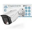 Amcrest UltraHD 4K (8MP) IP PoE AI Camera, FOV 129°, 49ft Color Nightvision, Security Outdoor Bullet Camera, Human & Vehicle Detection, Active