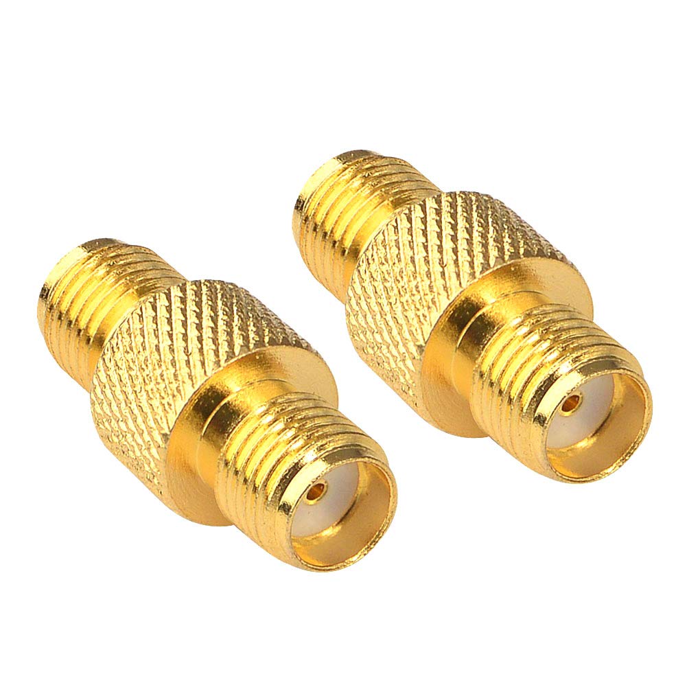 onelinkmore SMA Connector FPV Antennas Radio Adapter SMA Female to Female Barrel Adapter Antenna Jack Adapter SMA Coupler Adapter for Wireless LAN