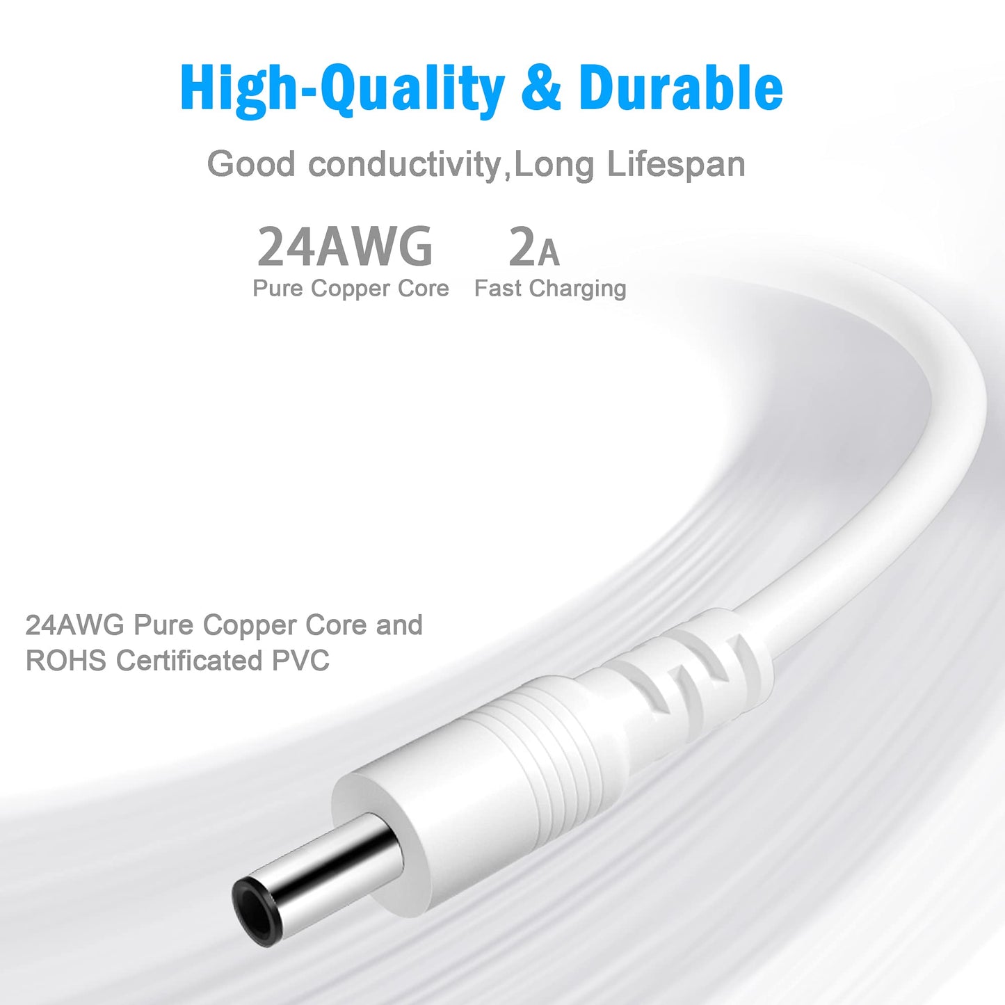 Replacement Charger Cord for Compatible with Luna Series Facial Cleanser,USB Charger Cable Compatible with Foreo Luna, Luna2,Luna Mini,Luna Mini