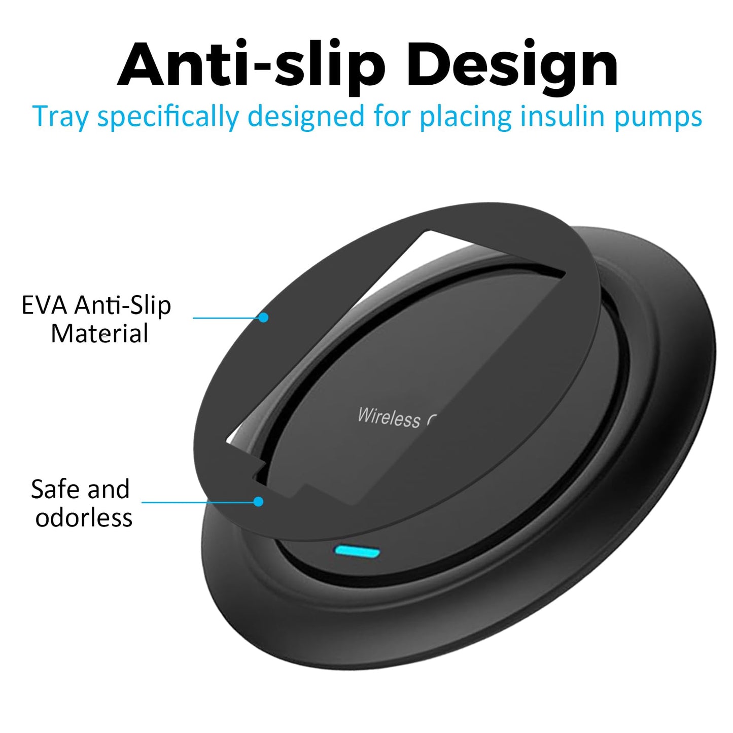 Sijidou Wireless Charging Board is Compatible with Tandem Mobi and Suitable for Tandem Mobi Wireless Charging (Black)