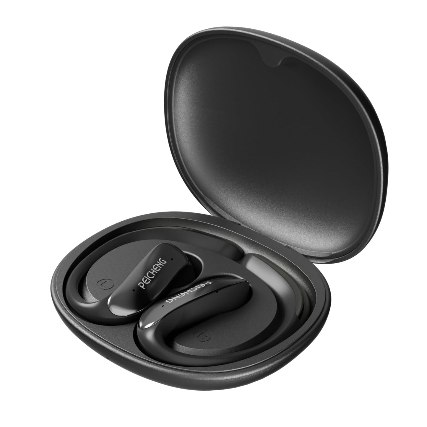 PEICHENG Wireless Bluetooth Earphones Earbuds Headphone Ear Bud for Sports Travel Business Learning (Black)