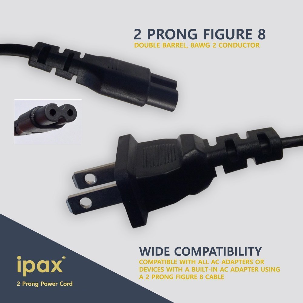 IPax 15ft USB Printer Cable AC Power Cord Compatible with HP Officejet Pro 4650 5740 6830 6968 6978 7740 8210 8216 8600 Plus 8610 8620 8630 8710 8720