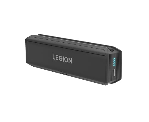 Lenovo Legion Go 65W 12800 Power Bank, Portable Power for Handheld Gaming and Other Devices, USB-C Integrated Cable, Magnetic Attach, Built-in Stand