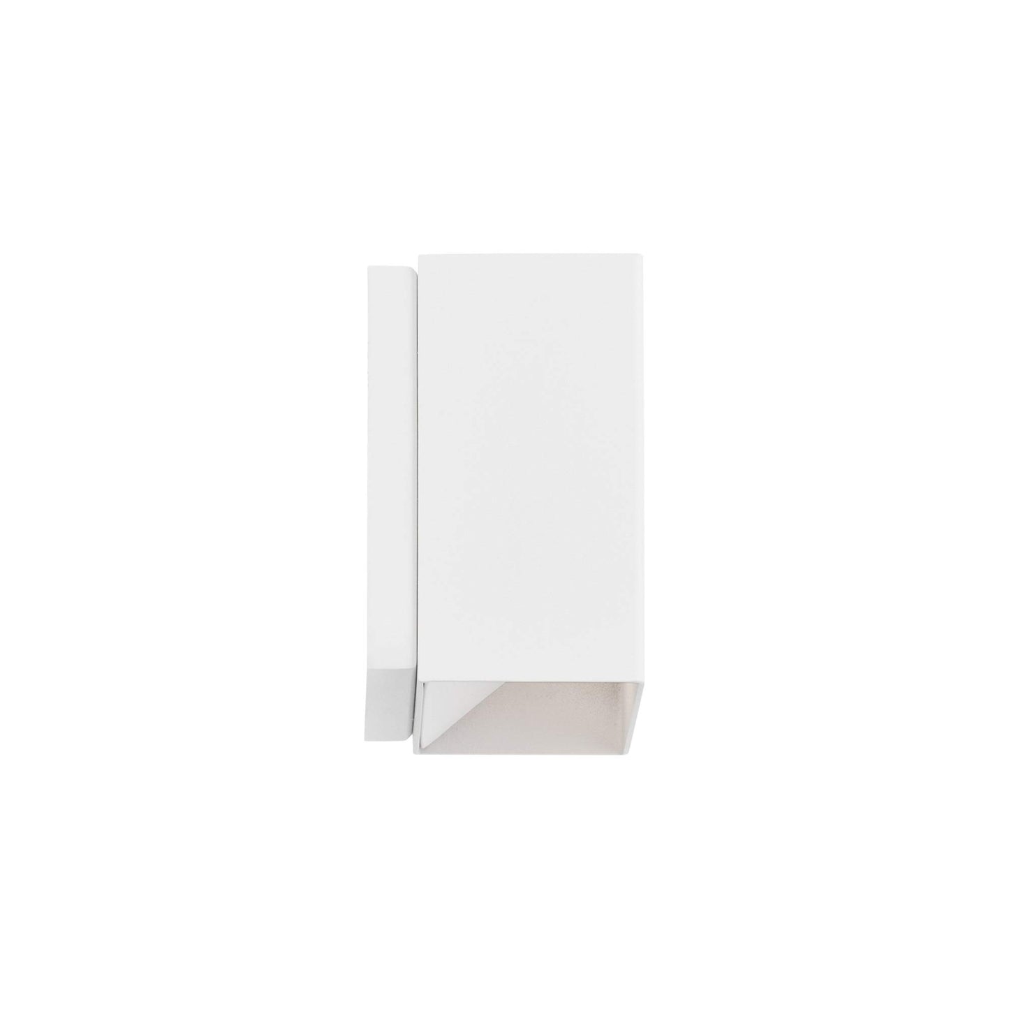 WAC Lighting Boxi 5in LED Wall Sconce 3-CCT 2700K-3000K-3500K Set to 3500K in White