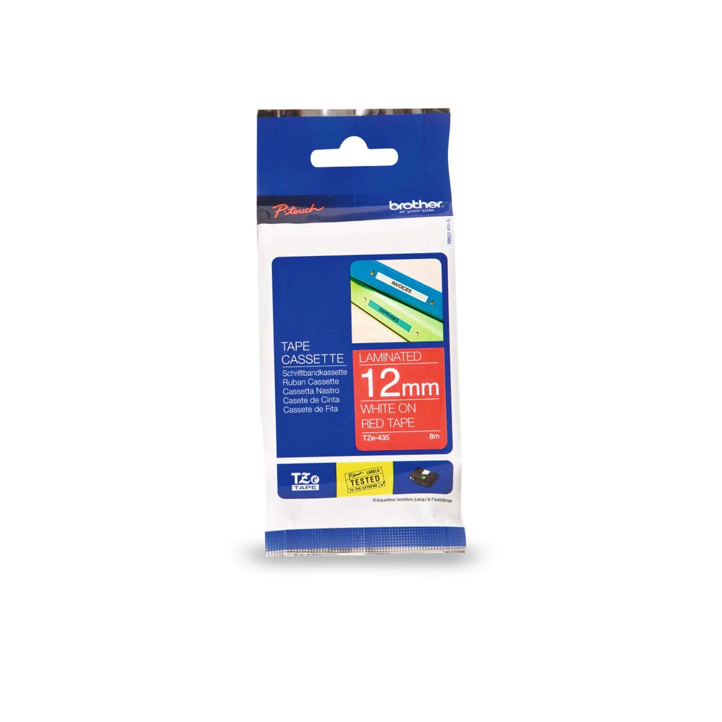 Brother TZE-435 P-Touch Ribbon, 12mm x 8m