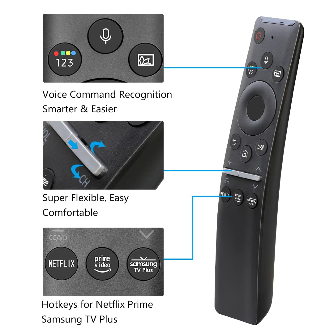 BN59-01329A BN59-01330A Voice Remote for Samsung Smart TV QN55Q70TAFXZA QN65Q70TAFXZA QN65Q7DTAFXZA QN75Q70TAFXZA QN82Q70TAFXZA QN85Q70TAFXZA