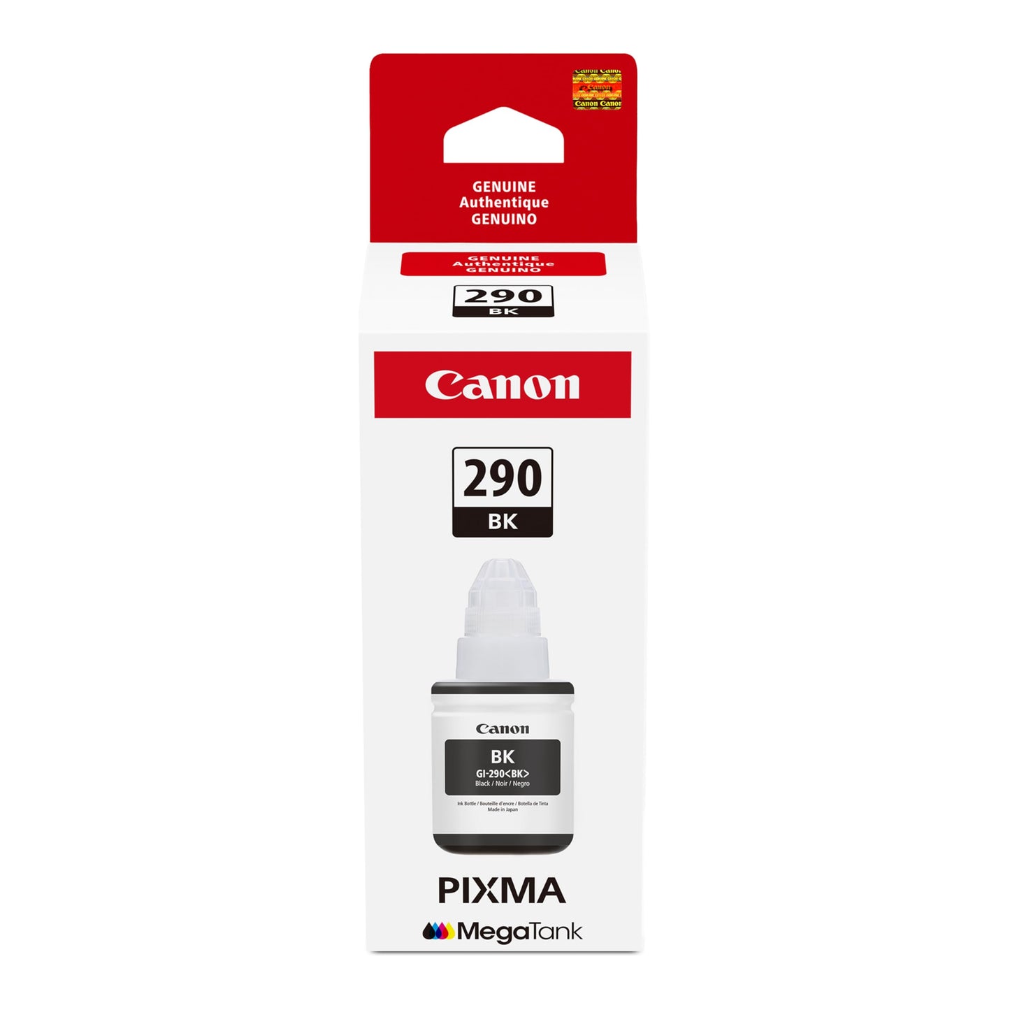 Canon GI-290 Genuine Black Ink Tank, Compatible with Megatank G4200, G3200, G2200, G1200, and G4210 Printers