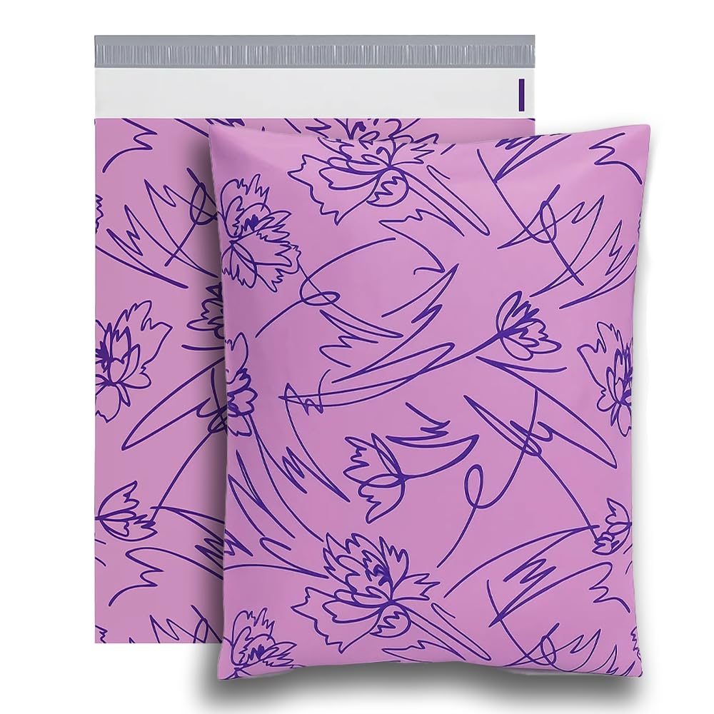 POLYSELLS 50pcs 14.5x19 Inches Poly Mailers Waterproof & Tear Resistant Mailing Envelopes, Cute Small Business Bags for Clothes, Gifts - Inspiration