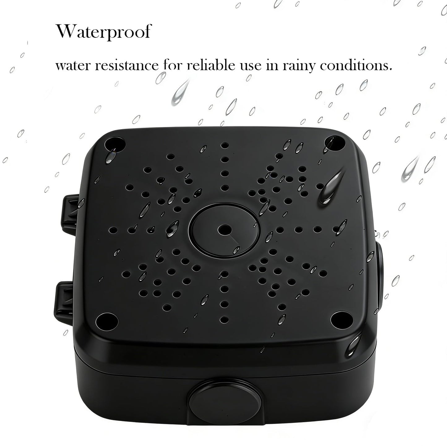 Universal Security Camera Flip Junction Box Mount Bracket, Waterproof Plastic IP Camera Base, Wall Ceiling Mount Hide Cable Bracket for Electric