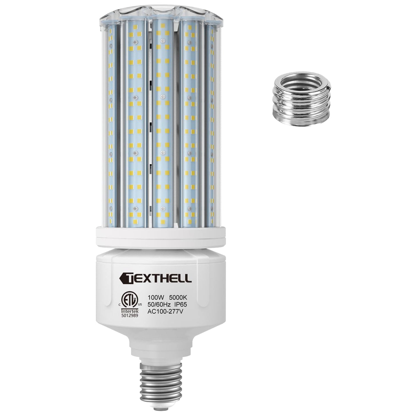 TEXTHELL Led Corn Light Bulb 100W 15000LM Bright 5000K Led Bulb E26/E39 Base 1000W Equivalent Metal Halide HID CFL for Indoor Outdoor Lighting
