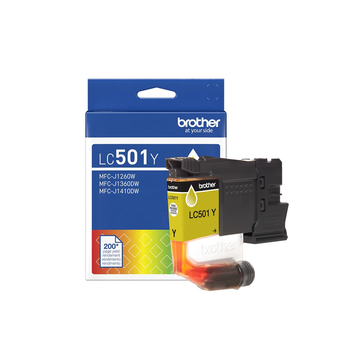 Brother Genuine LC501Y Standard Yield Yellow Ink Cartridge