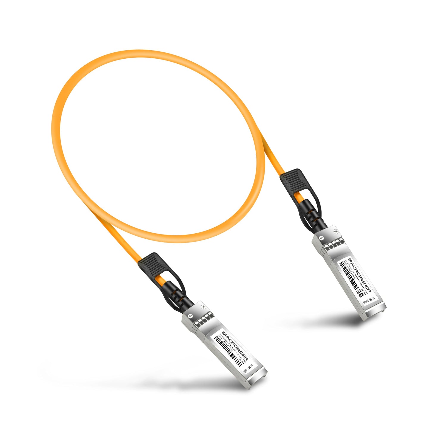 Macroreer 10G SFP+ DAC Twinax Cable, 0.5M (1.6ft) Passive, Compatible with Intel XDACBL1, Orange Color