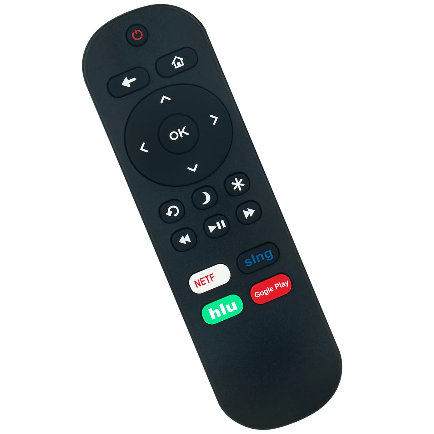 NS-RCRUS-17 Replace Remote fit for Insignia Roku TV NS-24ER310NA17 NS-65DR620NA18 NS-48DR510NA17 NS24ER310NA17 NS-32DR310NA17 NS-43DR710NA17