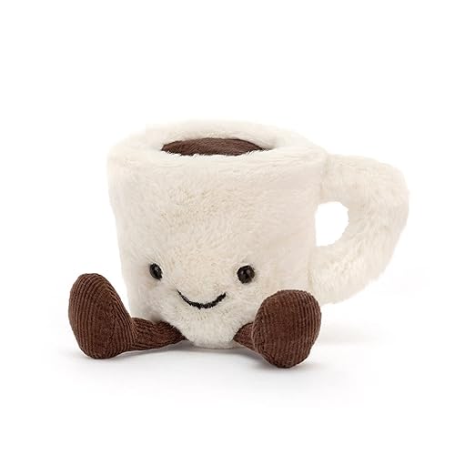 Jellycat Amuseables Espresso Cup Coffee Stuffed Toy, 4 inches - Drink Plush - Fun Gift Idea