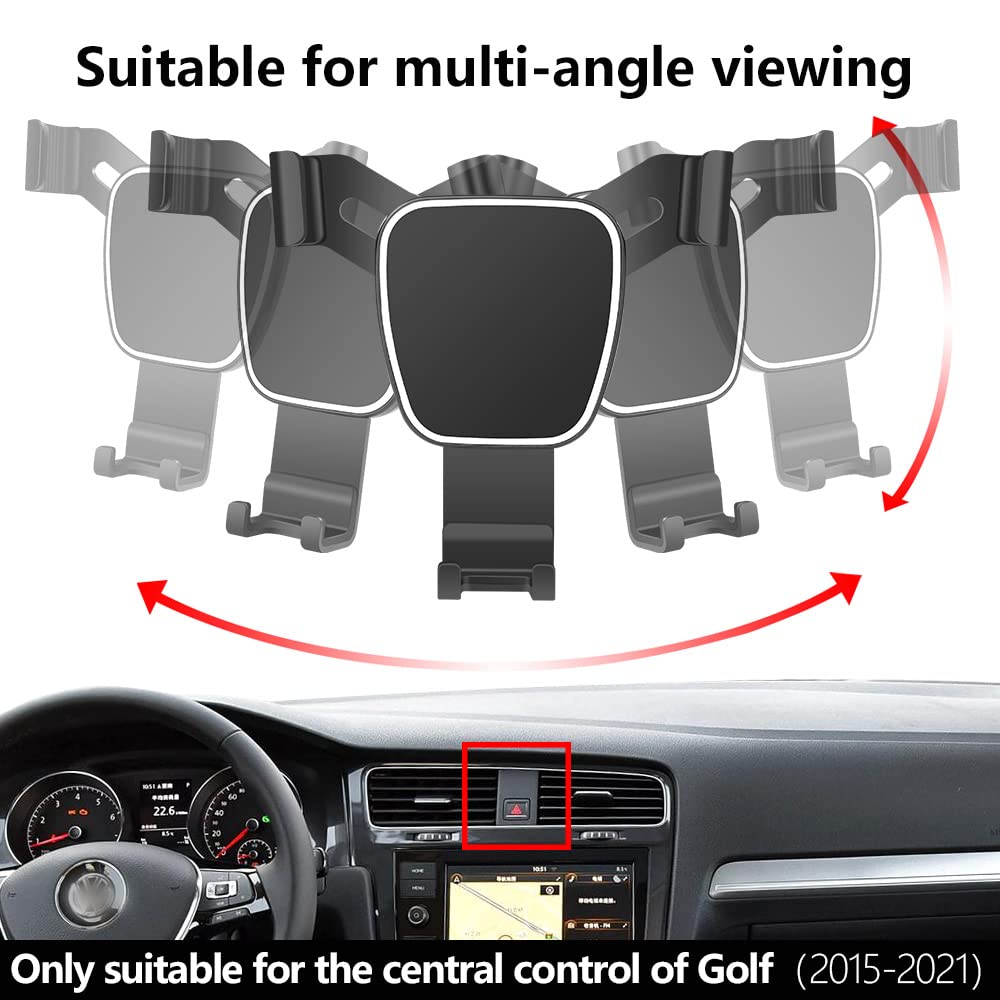 musttrue Car Phone Holder for Golf R GTI 2015-2021 Auto Accessories Navigation Bracket Interior Decoration Mobile Cell Phone Mount