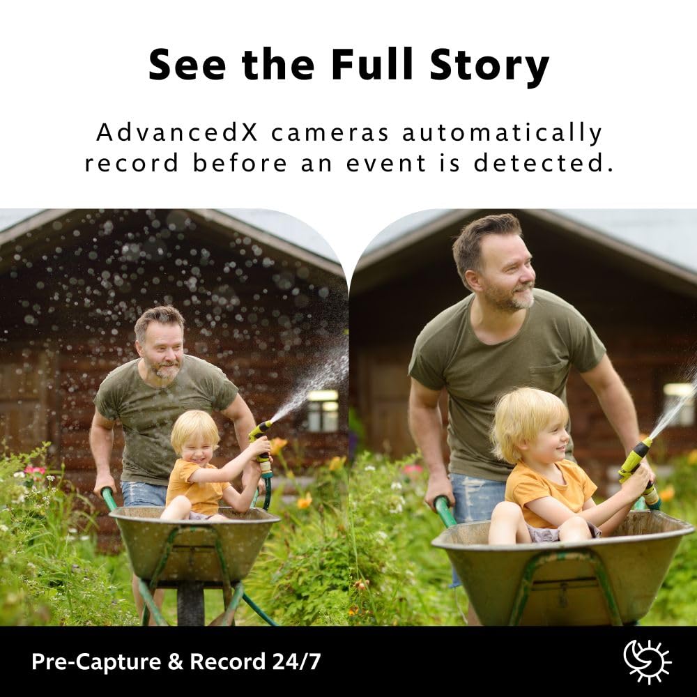 Swann AdvancedX™ Wired NVR 4K Security Camera System, 8 Channels, 4 PoE Dome Cameras Outdoor, 1TB HDD Storage, Color Night Vision, Smart AI Video